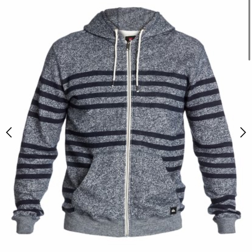 Quiksilver Major Stripes Zip Hoodie Size L
